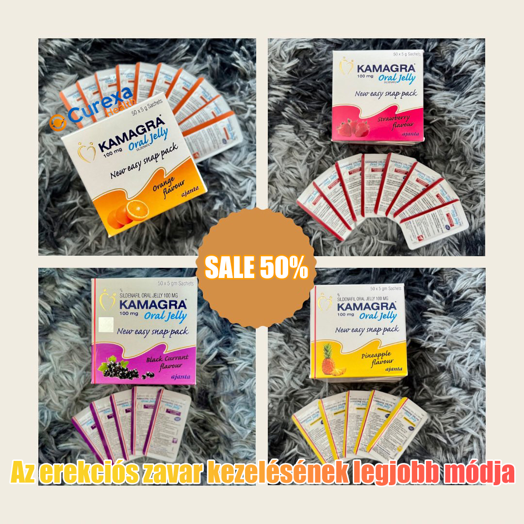 Kamagra szájgél: 3 csomag, összesen 100 mg x 150 tasak